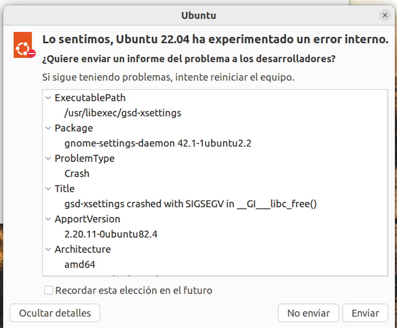 error gsd xsettings