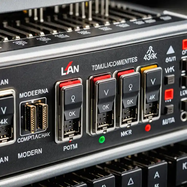 componentes claves de una red lan